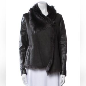 All Saints Fur trim jacket